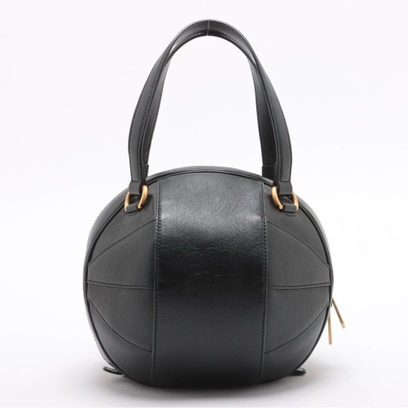 Gucci Basketball Shaped Hand Bag - Black Leather - Picture 2 of 11